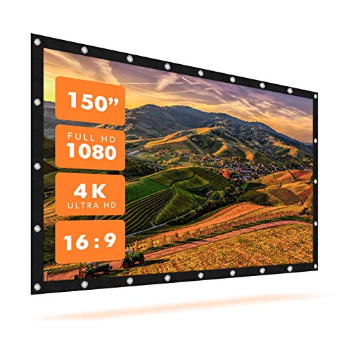 Algopix Similar Product 3 - Krossgain 150 inch Projector Movies