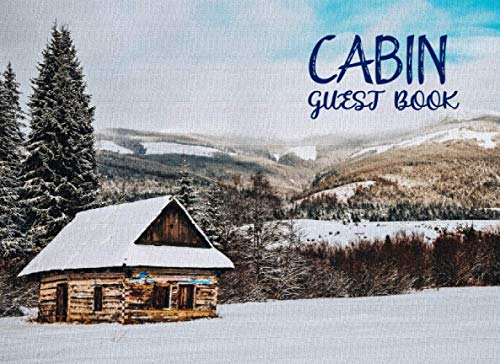 Algopix Similar Product 14 - Cabin Guest Book Snow Forest Cabin