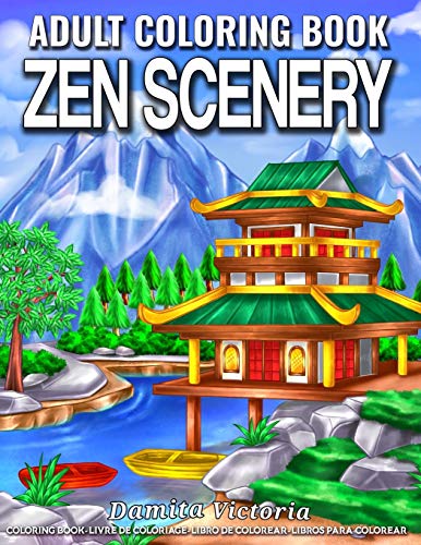 Algopix Similar Product 7 - Zen Scenery Adult Coloring Book