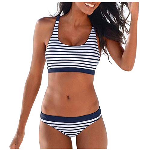 Algopix Similar Product 6 - Gwewei4df Women Bandeau Striped Print