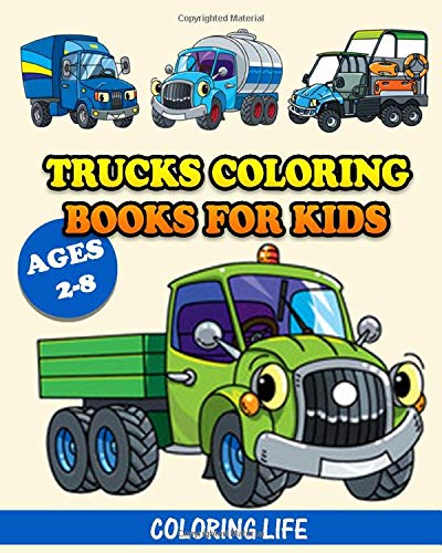 Algopix Similar Product 11 - Trucks Coloring Books for Kids Ages