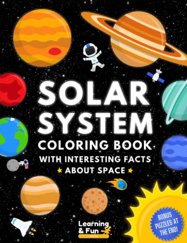 Algopix Similar Product 12 - Solar System Coloring Book Educational