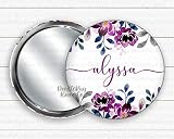 Algopix Similar Product 12 - Personalized Floral Handheld Compact