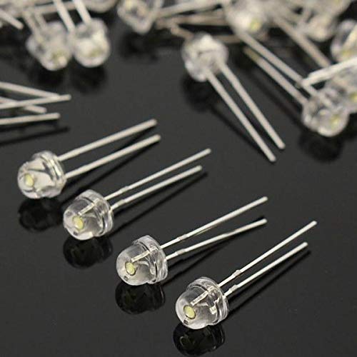 Algopix Similar Product 13 - KASILU YHJ0313 100pcs F5 5mm White