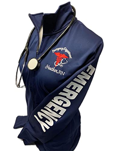 Algopix Similar Product 2 - ER Nurse FullZip Custom Jacket 