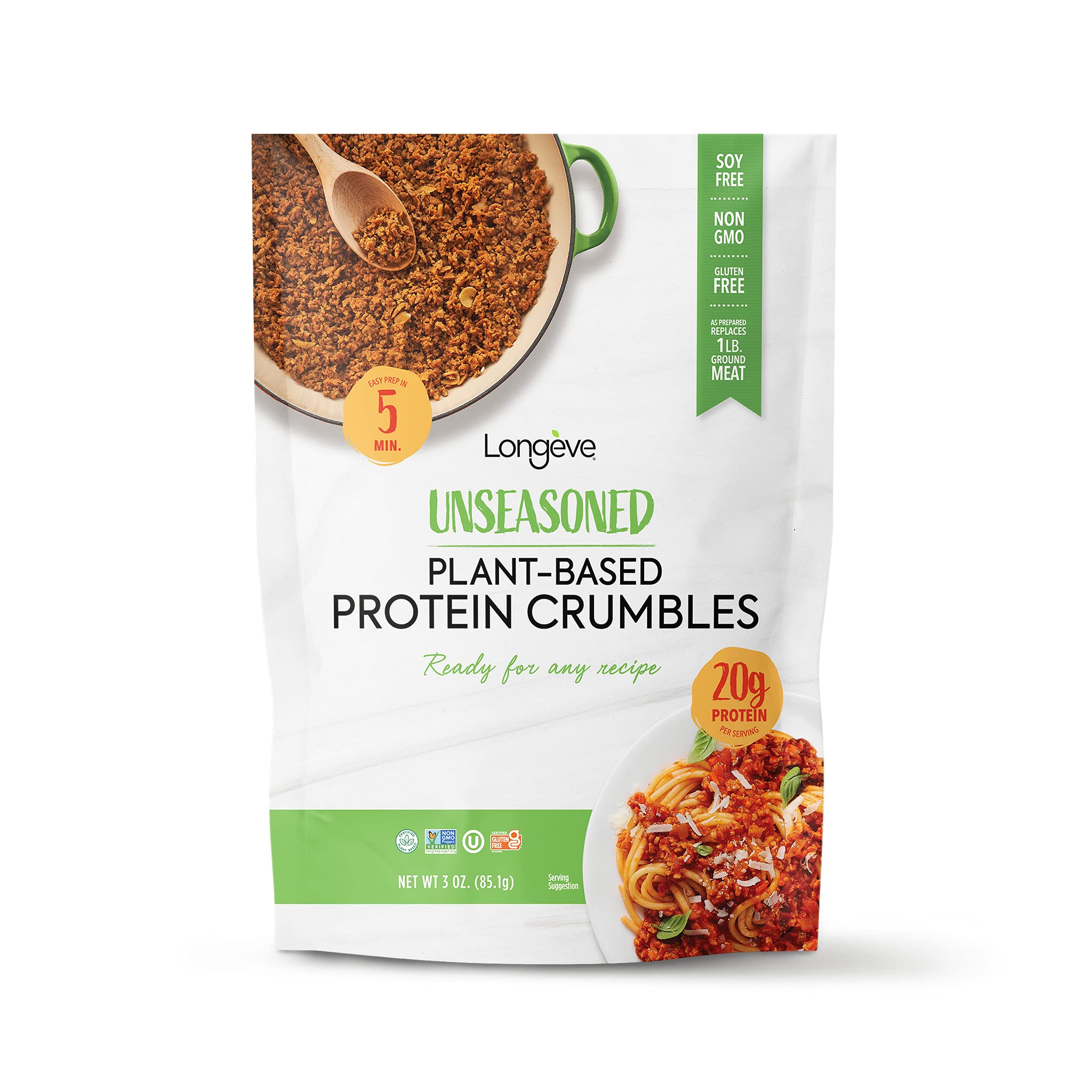 Algopix Similar Product 4 - Longve Meat Substitute Crumbles Soy