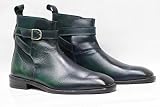Algopix Similar Product 14 - Handmade Men Jodhpurs Blue Leather