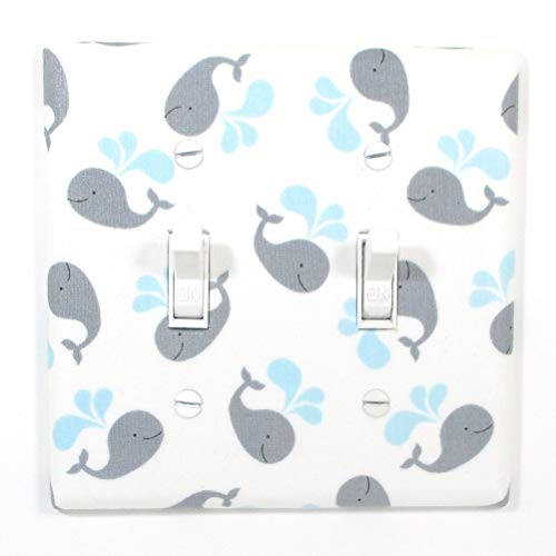 Algopix Similar Product 19 - Whale Nursery Decor Light Switch Cover