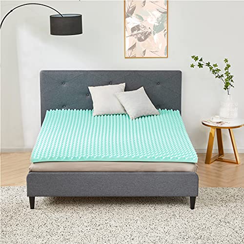 Algopix Similar Product 7 - BDEUS 2 Inch Mattress Topper Egg Crate