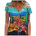 Algopix Similar Product 9 - Hmazy Womens Short Sleeve Tops V Neck