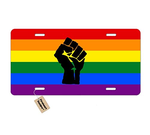 Algopix Similar Product 5 - Gay Pride Printed Aluminum License
