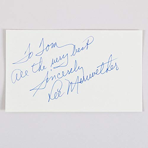 Algopix Similar Product 13 - Lee Meriwether Signed Index Card  COA