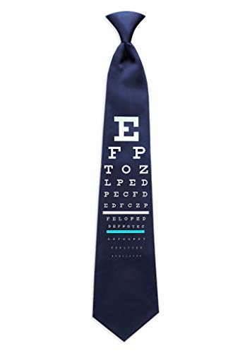 Algopix Similar Product 4 - Eye Chart Mens Necktieoptometrist