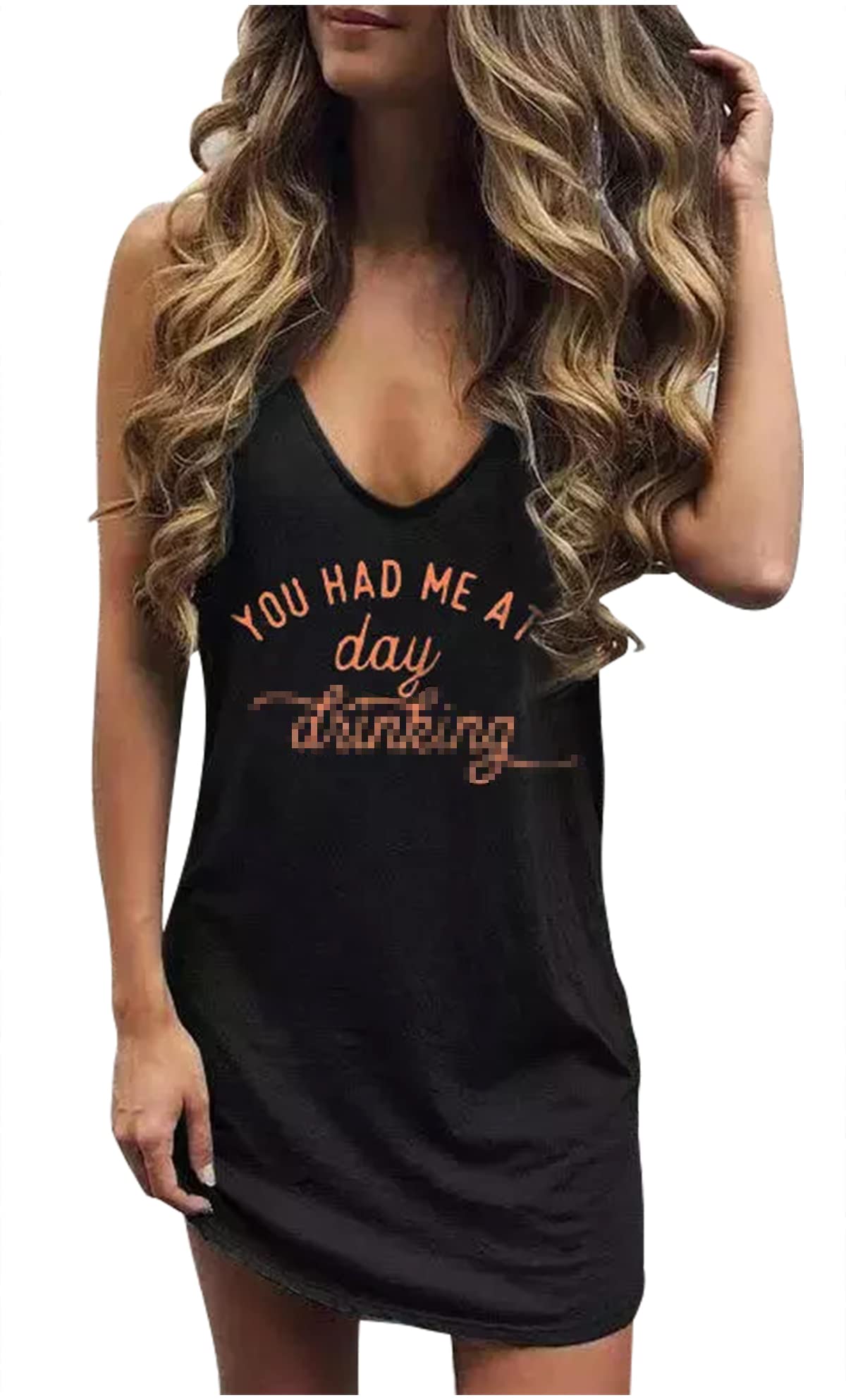 Algopix Similar Product 8 - Summer V Neck Mini Dress for Women