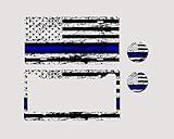 Algopix Similar Product 20 - Personalized Blue Line Distressed