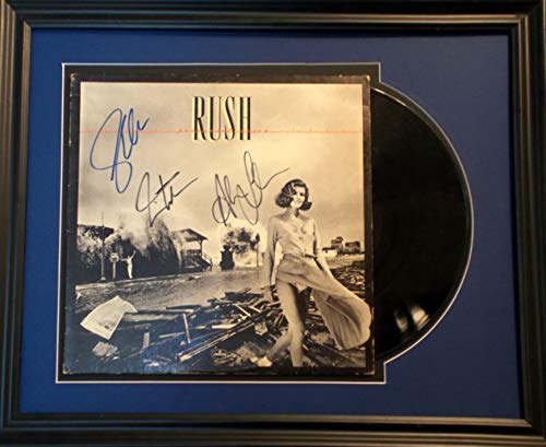 Algopix Similar Product 17 - RUSH BAND AUTOGRAPHED LP SLEEVE