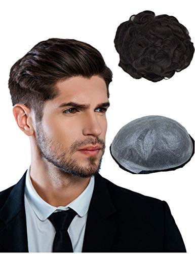 Algopix Similar Product 11 - Smaty Toupee for Men Virgin Remy Human