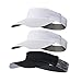 Algopix Similar Product 12 - WRELS 3 Pack Sports Sun Visor Hat for