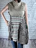 Algopix Similar Product 10 - Upcycled Cowl Neck Sweater Tunic