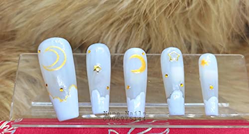 Algopix Similar Product 10 - LUXURY PRESS ON NAIL HOLOGRAM WHITE