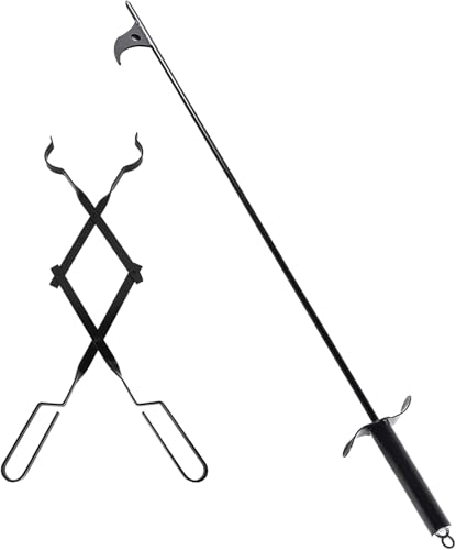 Algopix Similar Product 7 - 36 Fireplace Tongs 40 Fire Pit