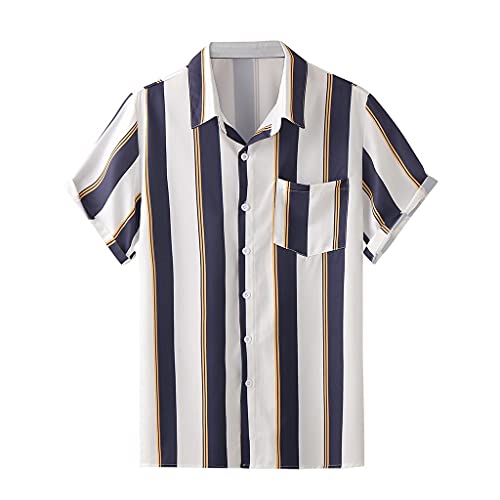 Algopix Similar Product 3 - Summer Mens Fashion Casual BlouseMen