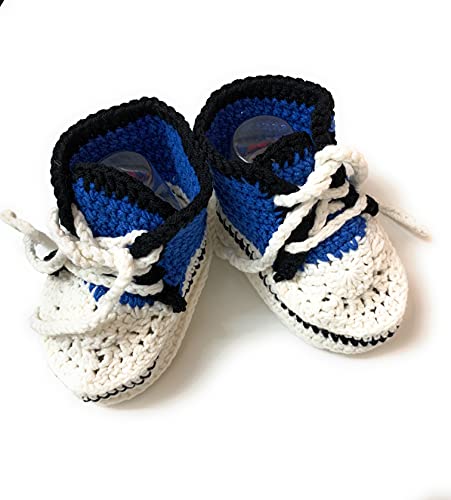 Algopix Similar Product 11 - Crochet blue booties for boys crochet