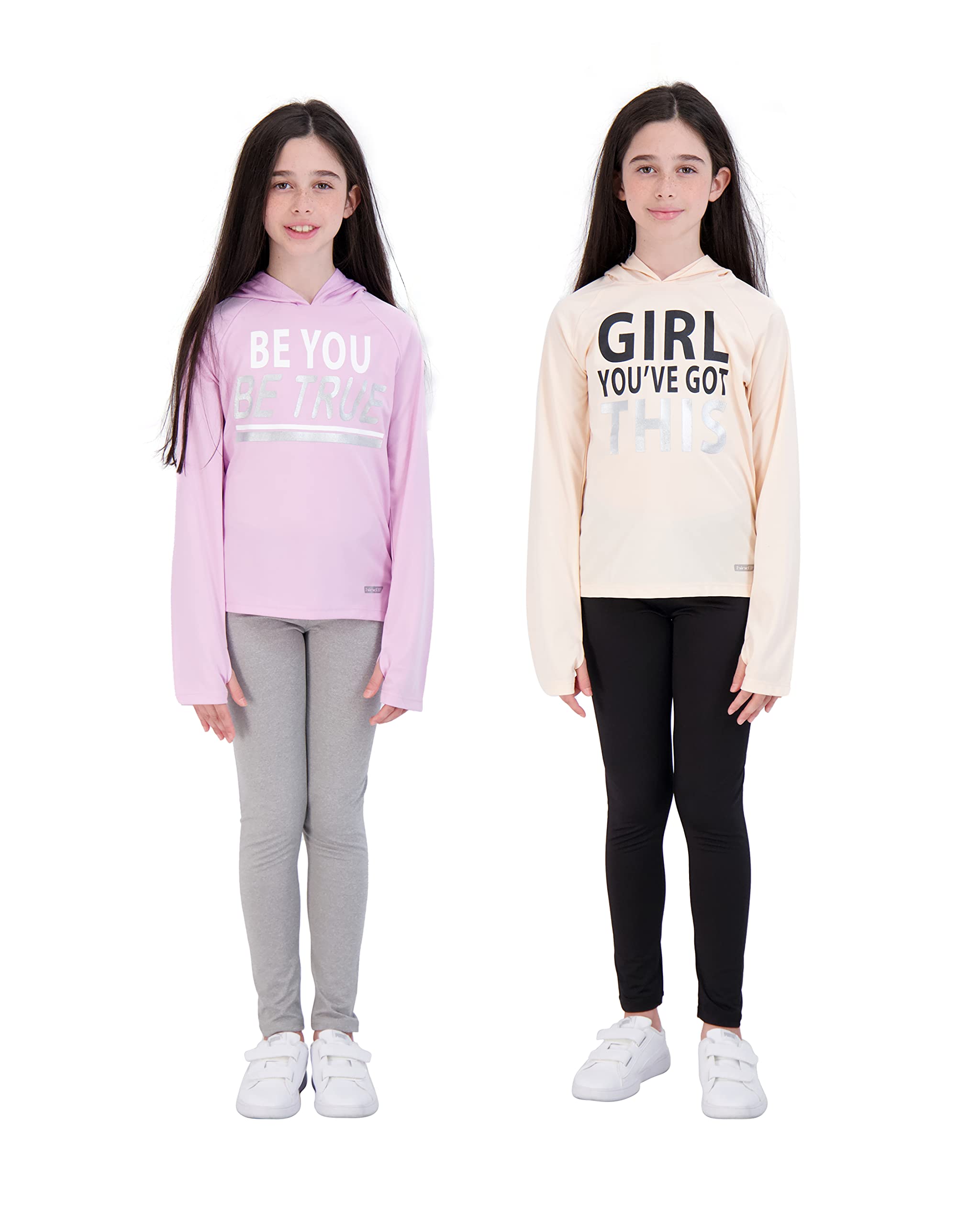 Algopix Similar Product 1 - Hind 4Piece Girls Athletic Leggings