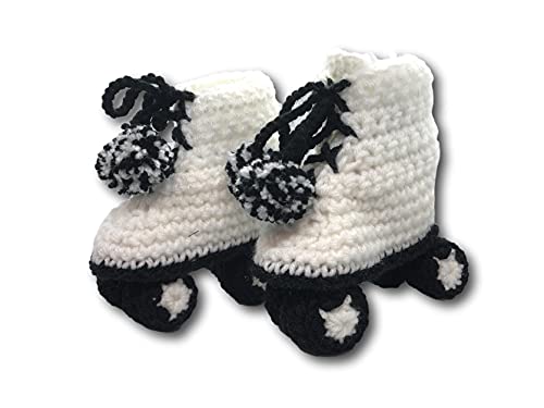 Algopix Similar Product 13 - Tuxedo Roller Skate Baby Booties