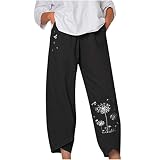 Algopix Similar Product 7 - Womens Harem Pants Cotton Linen Wide