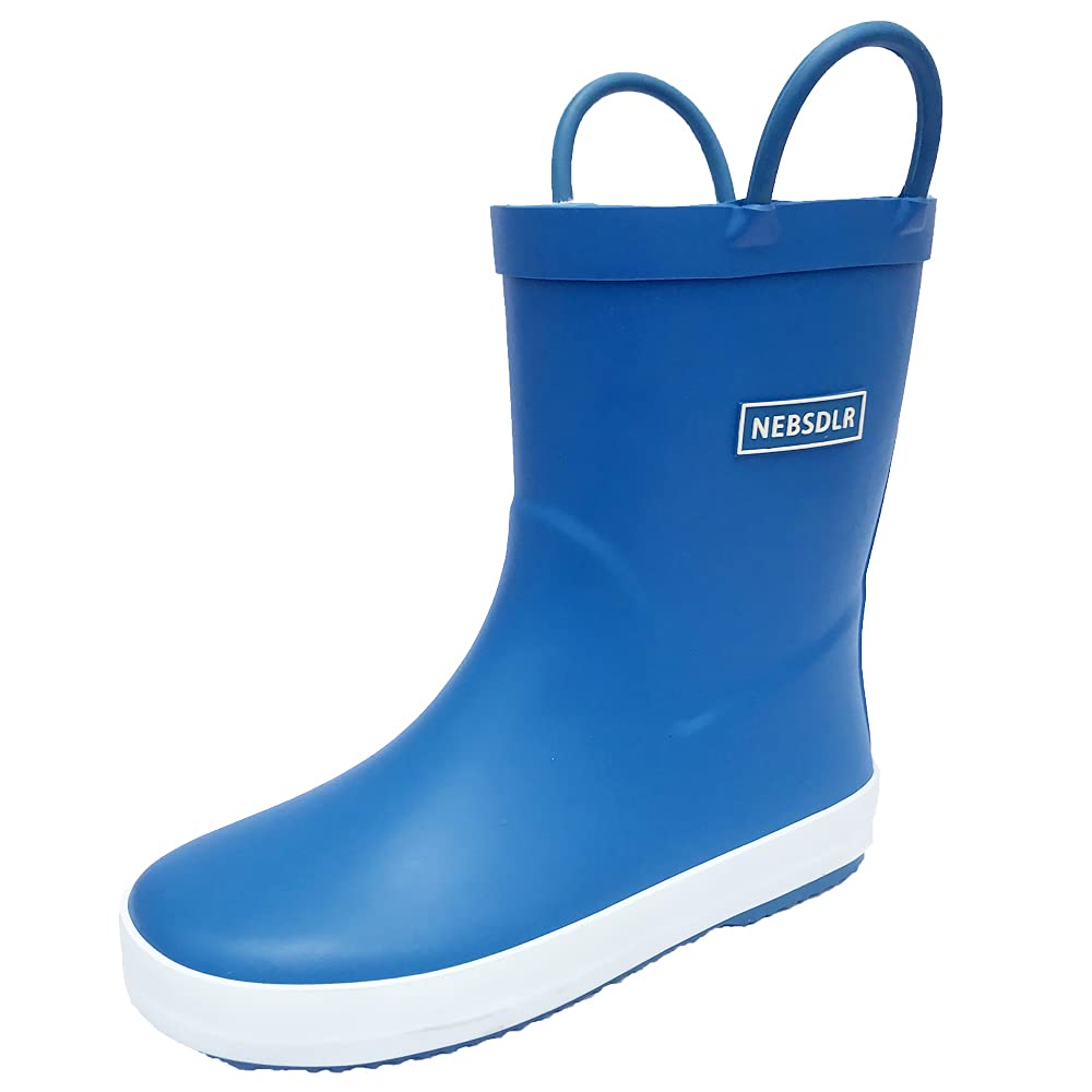 Algopix Similar Product 12 - NEBSDLR Kids Waterproof Rubber Rain