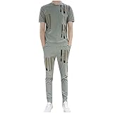 Algopix Similar Product 14 - Men Leisure Suits Sets Long Pants Short