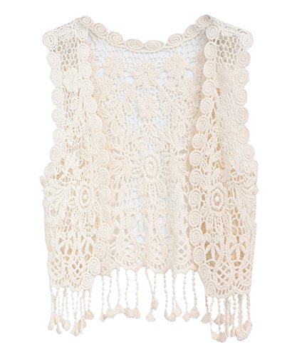 Algopix Similar Product 5 - ZHUANNIAN Little Girls Crochet Vest