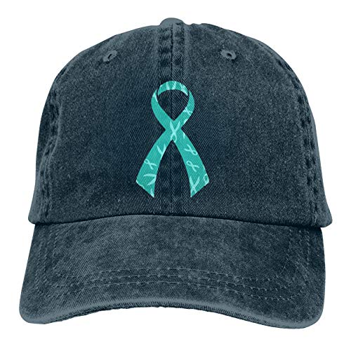 Algopix Similar Product 2 - Ovarian Cancer Awareness Cowboy Hat Cap