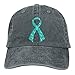 Algopix Similar Product 3 - Ovarian Cancer Awareness Cowboy Hat Cap