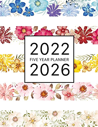 Algopix Similar Product 8 - 20222026 Five Year Planner Watercolor