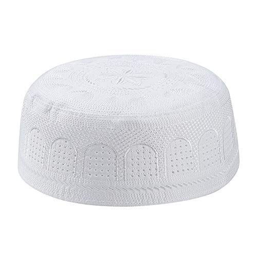 Algopix Similar Product 15 - RUIXIA Men Muslim Prayer Kufi Hat Skull