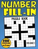 Algopix Similar Product 14 - Number FillIn Puzzle Book 200 Fun And