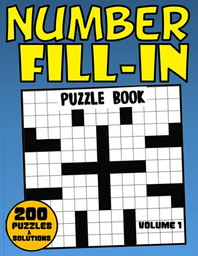 Algopix Similar Product 11 - Number FillIn Puzzle Book 200 Fun And