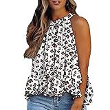 Algopix Similar Product 17 - Hmazy Halter Ruffle Womens TopsCasual