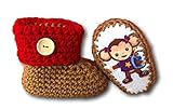 Algopix Similar Product 13 - Monkey Paw Print Baby Booties