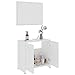 Algopix Similar Product 7 - AYNEFY Bathroom Cabinet Set Modern