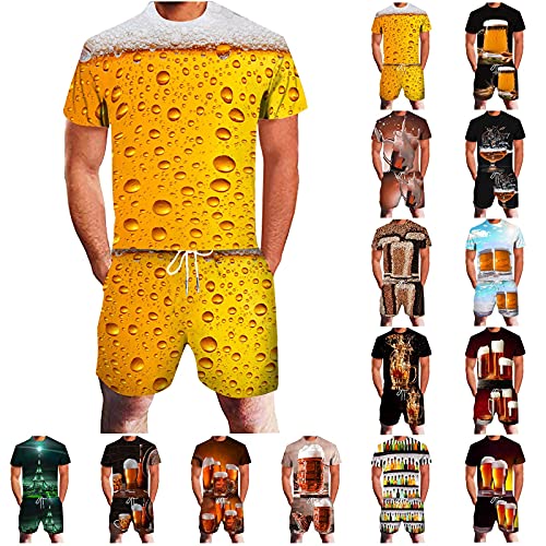 Algopix Similar Product 7 - Plus Size Sports Suits for Men Summer