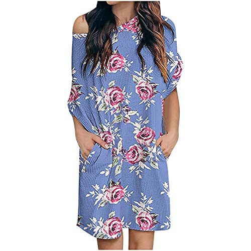 Algopix Similar Product 11 - JPVDPA Women Print Short Sleeve ONeck