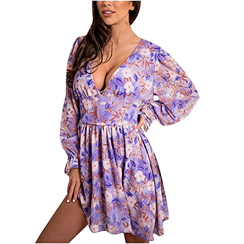 Algopix Similar Product 17 - Womens Summer Deep V Neck Dress Sexy