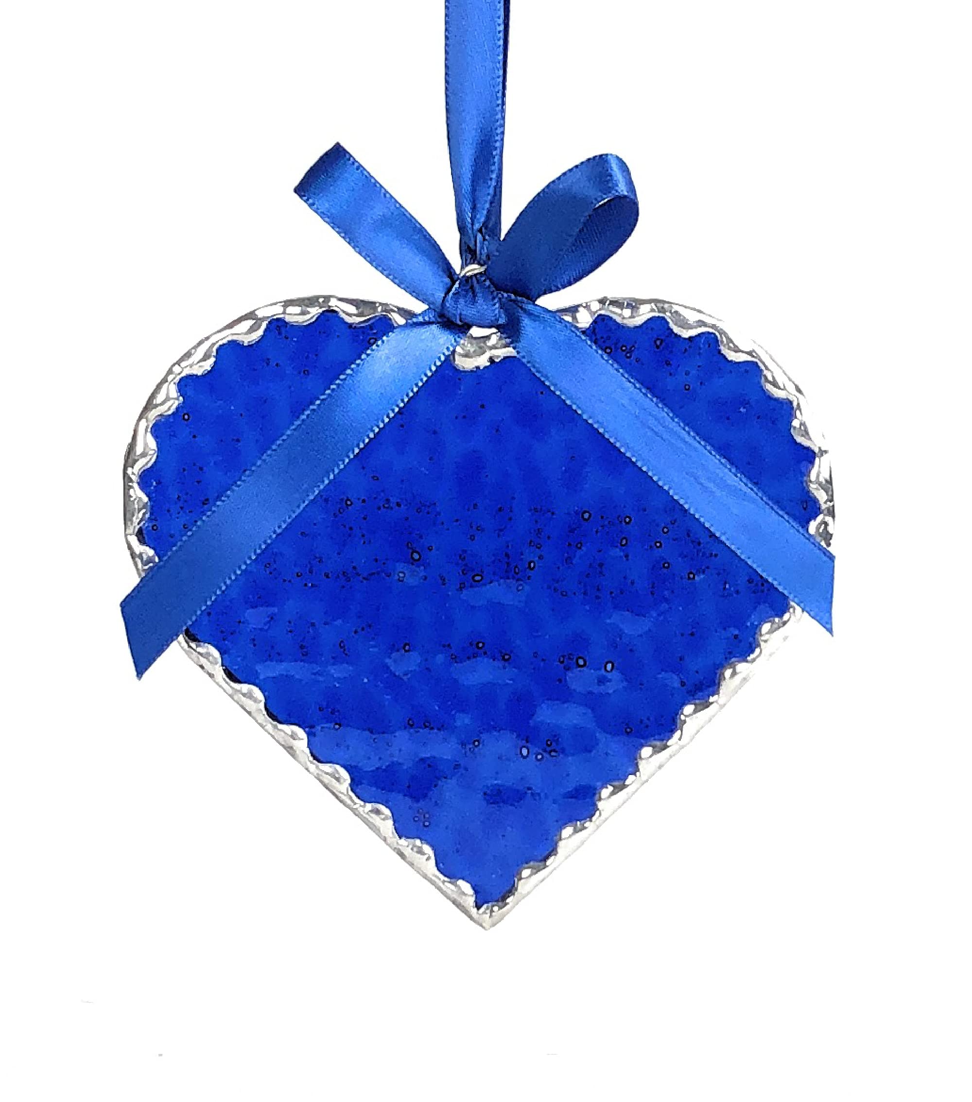 Algopix Similar Product 7 - Cobalt Blue Stained Glass Heart