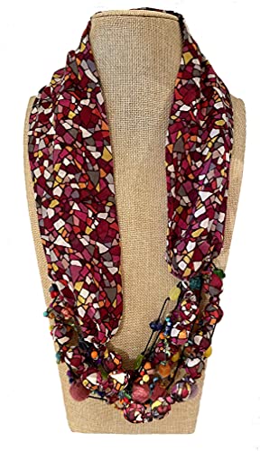 Algopix Similar Product 14 - Womens Handmade Scarf Necklace in