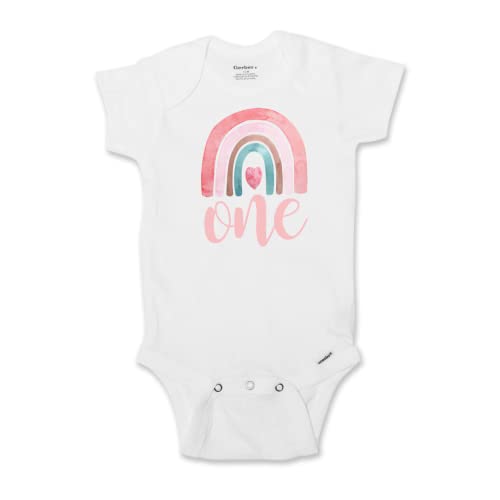 Algopix Similar Product 3 - Rainbow 1st Birthday Onesie Girl First