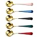 Algopix Similar Product 3 - FRCOLOR Round Teaspoons 5Pcs Stainless