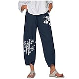 Algopix Similar Product 6 - WYBAXZ Womens Casual Loose 9 Pants